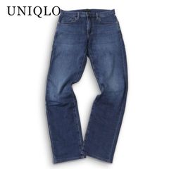 UNIQLO ユニクロ 秋冬 【ヒートテック スリムフィット ジーンズ】 裏起毛 USED加工 ストレッチ デニム パンツ Sz.29 メンズ