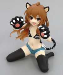 【中古】フィギュア 逢坂大河 「とらドラ!」 Desktop Cute フィギュア 逢坂大河～タイガー水着ver.～ タイクレ限定