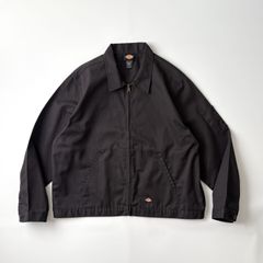 Dickies ディッキーズ スイングトップ 2XL ドリズラー ブルゾン ジップアップブルゾン 定番 黒タグ コットン ワンポイント ブラック ライトアウター ジャケット メンズ アウター 古着 ビンテージ 長袖 カジュアル 羽織り 春 秋 冬 通学 通勤