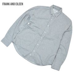 Frank&Eileen フランクアンドアイリーン FINBAR/NAST ストライプシャツ オーバーシルエット コットン 3820700032サイズS メンズ