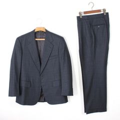34【美品】ブルックスブラザーズ スーツ 37SHT 31W A5 M メンズ ダークグレー ウインドウペンチェック 毛100% 秋冬 Brooks Brothers