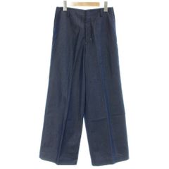トゥモローランドコレクション TOMORROWLAND collection パンツ 36 紺 ネイビー ワイドパンツ /AP ■KC