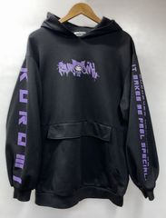 ★クロミ 耳付きフードパーカー トレーナー ブラック サンリオ レディース コスプレ サブカル 【L】