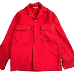 60s-70s BSA BOY SCOUTS OF AMERICA  OFFICIAL JACKET ウールジャケット　レッド　ヴィンテージ　古着　ボタン　ボーイスカウト