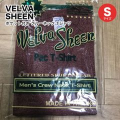 新品 VELVA SHEEN ベルバシーン ポケット付き クルーネック Tシャツ バーガンディー S 定価5200円 USA製