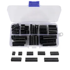【新品】 2.54mmピッチDIP ICソケットアダプター詰め合わせキット 6 8 14 16 18 20 24 28ピン 研究開発デバッグ、バッチ機器メンテナンス、またはDIYプロジェクト用。