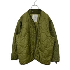【US ARMY】 M65 80s 米軍 実物 1982年納入 中綿入りキルティングライナー Padded Quilting Liner S-8092