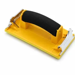 【新品】 ハンドサンダー クリップ式 90×190mm サンドペーパーホルダー 紙やすり 手動研磨 木工 壁面 パテ仕上げ 0