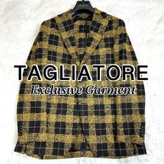 TAGLIATORE テーラードジャケット ベビーキャメル ヘリンボーン