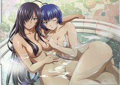 Blu-ray/DVD 一騎当千 XTREME XECUTOR 第壱巻 予約先着特典 B3セクシーお風呂ポスター 呂蒙子明＆関羽雲長