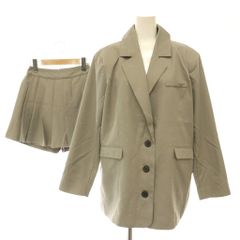 ダーリッチ Darich 24AW ルーズシングルスタッズジャケット テーラード プリーツラップスタッズショート パンツ セットアップ F グレー /HK ■OS