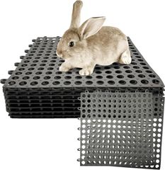 丸洗い可能 お手入れ簡単 ケージ用 カット可能 滑り止め 犬 丸穴設計 猫 8枚セット 休息マット うさぎ うさぎ 小動物 マット すのこ 30*30cm siawadeky