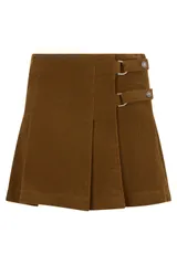 【新品・最安値】Golden Goose ゴールデングース Short velvet skirt with pleats 正規品 衣類