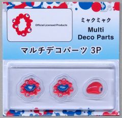 【中古】ディスプレイ・カスタム用アイテム ミャクミャク(ノーマル) マルチデコパーツ3P 「EXPO2025 大阪・関西万博」