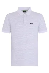 【新品・最安値】BOSS ボス Cotton polo with pattern 正規品 ポロシャツ