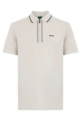 【新品・最安値】BOSS ボス Cotton polo with zipper 正規品 ポロシャツ