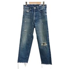 ハイク HYKE カットオフ デニムパンツ ダメージ加工 ボタンフライ 29 ブルー /MY ■OS