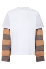【新品・最安値】Dries Van Noten ドリスヴァンノッテン T-shirt with Contrast Sleeves 正規品 Tシャツ