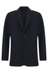 【新品・最安値】Emporio Armani エンポリオアルマーニ Single-breasted blazer with pockets with zipper 正規品 衣類