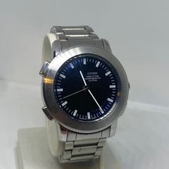 シチズン　CITIZEN U0010-S005434　ワールドタイム　シャッター　腕時計　アナデジ　アナログ　デジタル　メンズ　ビジネス　紳士