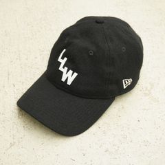 美品 24AW WTAPS ダブルタップス NEWERA ニューエラ 9TWENTY CAP WOPL FLANNEL ウール キャップ 帽子 242NENED-HT01 ブラック黒 5613Q♪