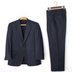 35【極美品】ブルックスブラザーズ 1818 Madison スーツ 37SHT 31W A5 M メンズ ブラック 黒 青ストライプ 毛98% 秋冬 Brooks Brothers