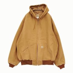 Carhartt Active Jacket アクティブジャケット ダックパーカー 古着 ヴィンテージ 90s ブルゾン ブラウン メンズ カーハート【中古】6-0925T♪