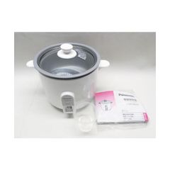 パナソニック 炊飯器 1.5合 1人用炊飯器 自動調理鍋 ミニクッカー ホワイト SR-MC03-W