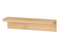 ◇ MUJI 無印良品 壁に付けられる家具 棚 オーク材突板 【未開封/保管品】インテリア 幅44cm 奥行き12cm 高さ約10cm / 新品 100901