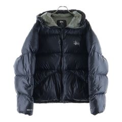 STUSSY (ステューシー) MICRO RIPSTOP DOWN PARKA マイクロリップストップ フーデットダウンジャケット ブラック 115685
