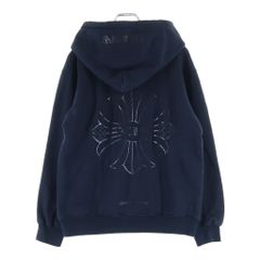 CHROME HEARTS (クロムハーツ) OLD SWTSHRT PULL OVER HODDIE CH PLS LOGO オールド CHプラスロゴ プルオーバーパーカー 裏地サーマル ブラック