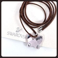 極美品 SWAROVSKI スワロフスキー ネックレス 蝶 バタフライ