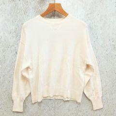 CIAOPANIC TYPY チャオパニックティピー ニット セーター クルーネック 長袖 ボリューム袖 シンプル ホワイト ONEサイズ ◎、〇□
