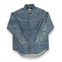 【Wrangler RIGGS】デニム ワークシャツ L バングラデシュ製