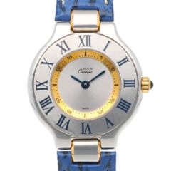 カルティエ マスト21 腕時計 時計 ステンレススチール W1007718 クオーツ レディース 1年保証  CARTIER  中古 カルティエ