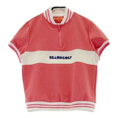 サイズ：M BEAMS GOLF ビームスゴルフ  ハーフジップ 半袖Tシャツ  ピンク系 [240101795382] ゴルフウェア レディース ストスト