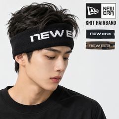 ヘアバンド NEWERA ニューエラ ニットヘアバンド ヘッドバンド スポーツバンド 15135208 15135209 汗止め 秋冬 内側フリース 幅広 メンズ レディース ユニセックス ウッドランドカモ 迷彩 ブラッ