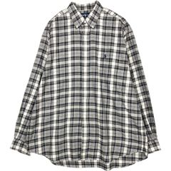 古着 ラルフローレン Ralph Lauren BLAKE ワンポイント 長袖 ボタンダウンチェックシャツ メンズXL相当/eaa676618