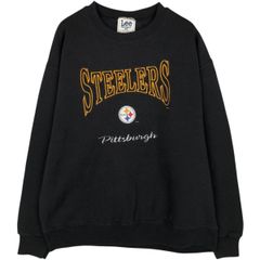 古着 90年代 リー Lee NFL PITTSBURGH STEELERS ピッツバーグスティーラーズ スウェットシャツ トレーナー USA製 メンズL相当/eaa680638