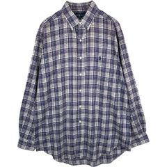 古着 ラルフローレン Ralph Lauren BLAKE 長袖 ボタンダウンチェックシャツ メンズM相当/eaa678033