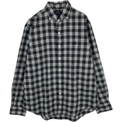 古着 ラルフローレン Ralph Lauren POLO RALPH LAUREN ワイドカラー 長袖 コットンチェックシャツ メンズL相当/eaa678011