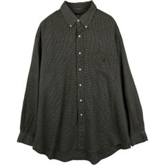 古着 ラルフローレン Ralph Lauren BLAIRE 長袖 ボタンダウンチェックシャツ メンズL相当/eaa678014
