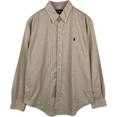 古着 ラルフローレン Ralph Lauren 長袖 ボタンダウンチェックシャツ メンズM相当/eaa678036
