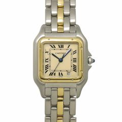 カルティエ Cartier パンテールMM 1ロウ デイト コンビ W25028B5 ボーイズ 腕時計 デイト アイボリー YG クォーツ Panthere 90338434