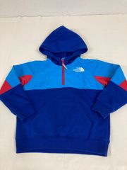 ★★送料無料★THE NORTH FACE ザノースフェイス★ハーフジップ　パーカー　スウェット×ナイロン　プルオーバー★男の子　キッズ　120 子供　#81009sj144