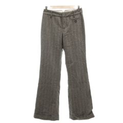 ギャップ GAP 상태좋음 パンツ スラックス ウール ストライプ 4 グレー MG ■ECF007