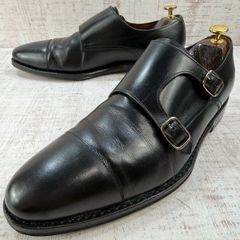 Jalan Sriwijaya ジャランスリワヤ 98374 ダブルモンク UK10 28.5cm 黒 ダイナイトソール メンズ