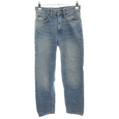 ザラ ZARA デニムパンツ ジーンズ 32 インディゴブルー ストレート 無地 フルレングス /TL ■ECA009