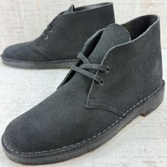 Clarks Originals クラークス デザートブーツ UK7 25.5cm 黒 ブラック スエード メンズ