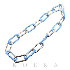 BOTTEGAVENETA ボッテガヴェネタ シルバー925 エナメル チェーン チョーカー ネックレス 126.6g 42cm ユニセックス 中古